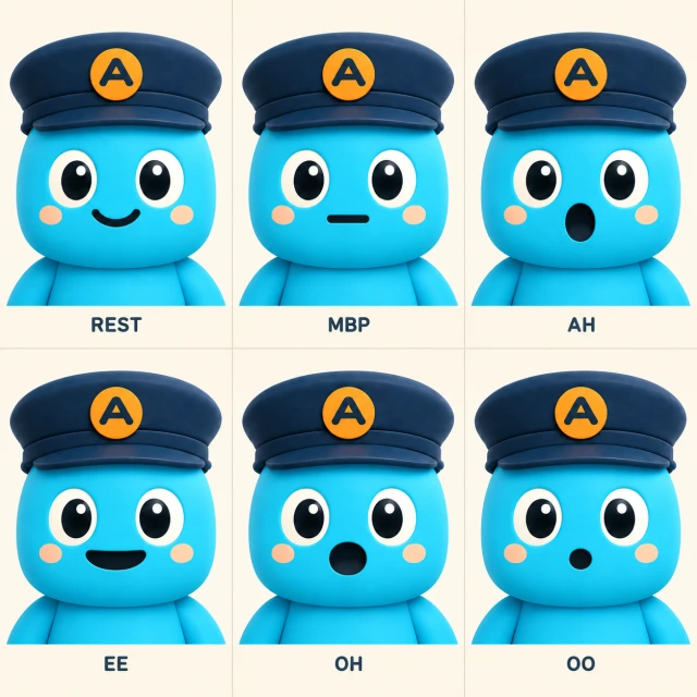 Porter mouth concepts: rest, MBP, AH, EE, OH and OO